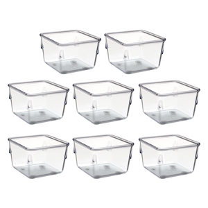 Acrimet Desk Drawer Organizer Clear Crystal 8 Pack 970.0