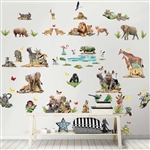 walltastic jungle safari room decor kit