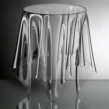 essey clear round illusion table