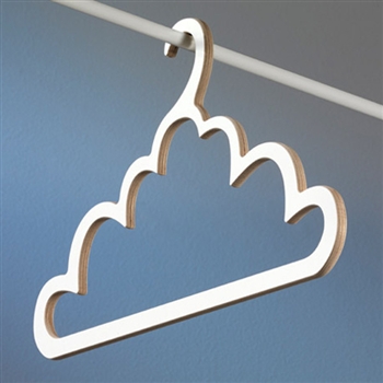 essey set of 4 white cloud coat hangers