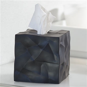 essey black wipy tissue box cover