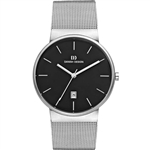 danish design tage black large gents watch