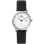 danish design elbe white small ladies watch