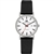 danish design rhine white black date small ladies watch