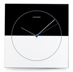 jacob jensen black and silver classic wall clock