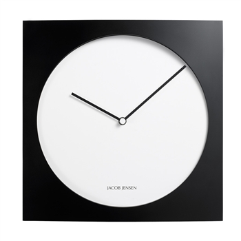 jacob jensen black and white 320 wall clock