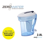 zerowater 12 cup ready pour pitcher blue