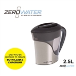zerowater 11 cup ready pour pitcher stainless steel
