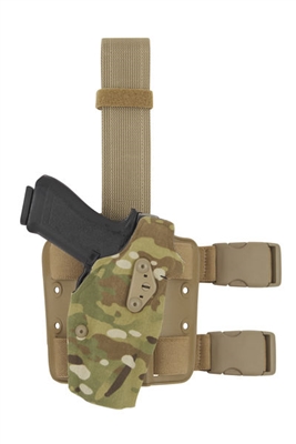 SAFARILAND 6354DO Holster GLOCK 34/35 Multicam holster (light on gun)