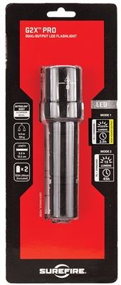 Surefire G2X Pro 6V 15/600 Lumens LED Black Polymer