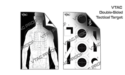 VTAC DOUBLE-SIDED PAPER TARGET 100 PACK