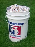 JUGS PEARL BUCKET with 4 Dozen Baseballs