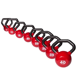 Body Solid KBLS180 Vinyl Dipped Kettleball Set 5-40 lb. Image