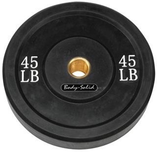 Body Solid OBPB45 Olympic Rubber Bumper Plate - 45lbs Image