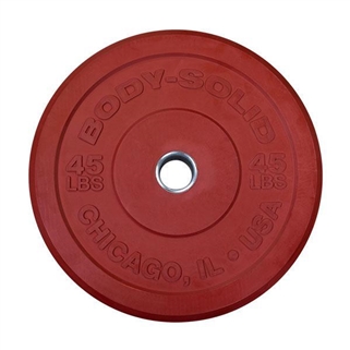 Body Solid 45 lb. Chicago Extreme Colored Bumper Plate (New) Image