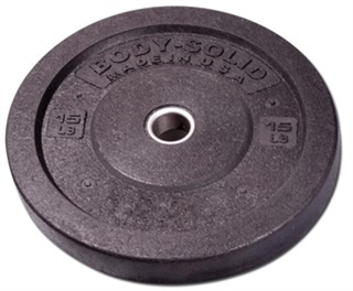 Body Solid OBPH15 15 lb. Body-Solid Premium Bumper Plate Image