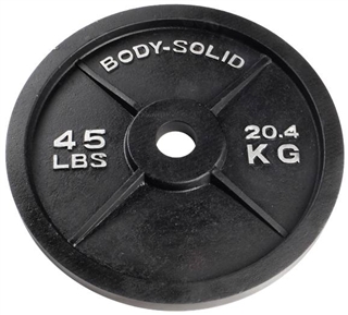 Body Solid OPB45 Olympic Weight Plate- 45 lbs Image