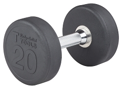 Body Solid SDP20 Rubber Round Dumbbell 20 Lb. Image