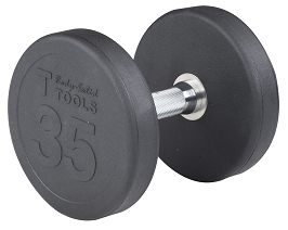 Body Solid SDP35 Rubber Round Dumbbell 35 Lb. Image