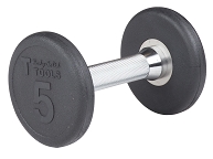 Body Solid SDP5 Rubber Round Dumbbell 5 Lb. Image