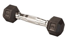 Body Solid SDR3 Rubber Coated Hex Dumbbell 3 Lbs Image