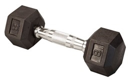 Body Solid SDR8 Rubber Coated Hex Dumbbell 8 Lbs Image