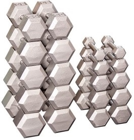 Body Solid SDS550 Hex Dumbbell Set â€” 5 to 50 Lbs Image