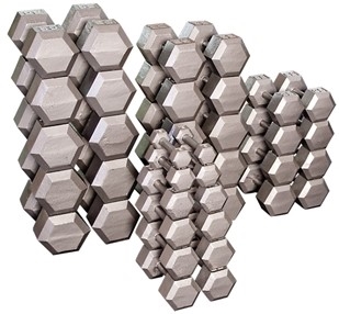 Body Solid SDS650 Hex Dumbbell Set 55 to 75 Lbs Image