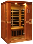 GoldenDesigns DYN-6210-01 Elite Venice Elite 2 Person Ultra Low EMF FAR Infrared Sauna | Image