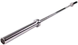 French Fitness 6' Chrome Olympic Bar - 33 Lbs Image