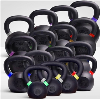 French Fitness Cast Iron Kettlebell Set 5-80 lbs Image