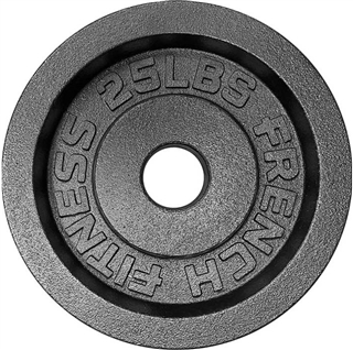 French Fitness Cast Iron Olympic Weight Plate Version 1 25 lbs Image