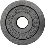 French Fitness Cast Iron Olympic Weight Plate Version 1 5 lbs Image