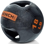 French Fitness Dual Grip Medicine Ball w/Handles 18 lb Image