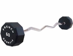French Fitness EZ Curl Urethane Barbell 60 lbs - Single Image