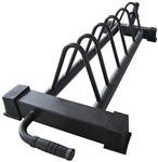 French Fitness Horizontal Bumper Plate Storage Rack Image