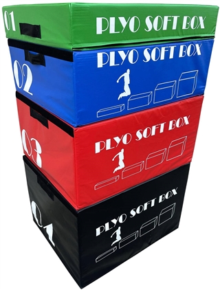 French Fitness 6-60 Plyo Stackable Soft Jump Boxes - Set of 4 Image