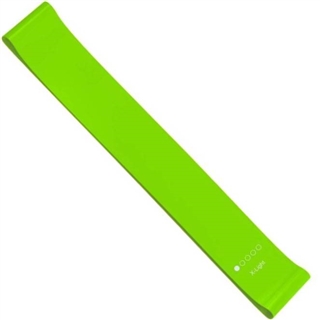 French Fitness Mini Resistance Bands Exercise Loop 600mm x 50mm - Green (5-10 lbs) Image