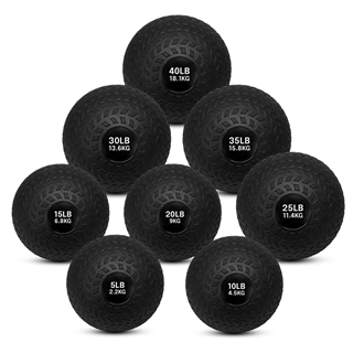 French Fitness PVC Slam Ball Set of 8 (5 to 40 lbs) Image