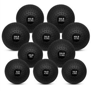 French Fitness PVC Slam Ball Set of 10 (5 to 50 lbs) Image