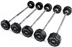 French Fitness Straight Urethane Barbell Bar - Set of 5 (25-65 lbs) Image