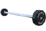 French Fitness Straight Urethane Barbell 35 lbs - Single Image