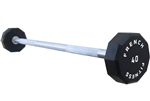 French Fitness Straight Urethane Barbell 40 lbs - Single Image