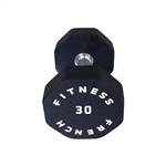 French Fitness Urethane 8 Sided Hex Dumbbell 30 lbs - Single Image