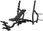 French Fitness Newport 3 Way Flat Incline Decline Olympic Bench Image