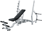 French Fitness Venice 3 Way Flat Incline Decline Olympic Bench Image