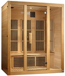 GoldenDesigns MX-J306-01 Canadian Hemlock Maxxus "Bellevue" 3 Person Low EMF FAR Infrared Sauna | Image