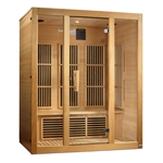 GoldenDesigns MX-J306-01 Canadian Hemlock Maxxus "Bellevue" 3 Person Low EMF FAR Infrared Sauna | Image