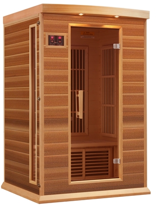 GoldenDesigns MX-K206-01 Red Cedar LEMF Maxxus Far IR Sauna | Image