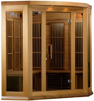 GoldenDesigns MX-K356-01 Red Cedar LEMF Maxxus Far IR Sauna | Image